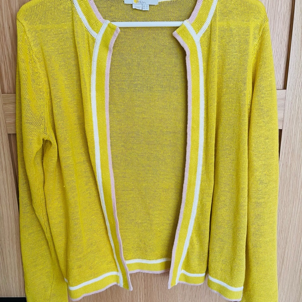 Boden Silk and Linen Women’s Cardigan Sweater
